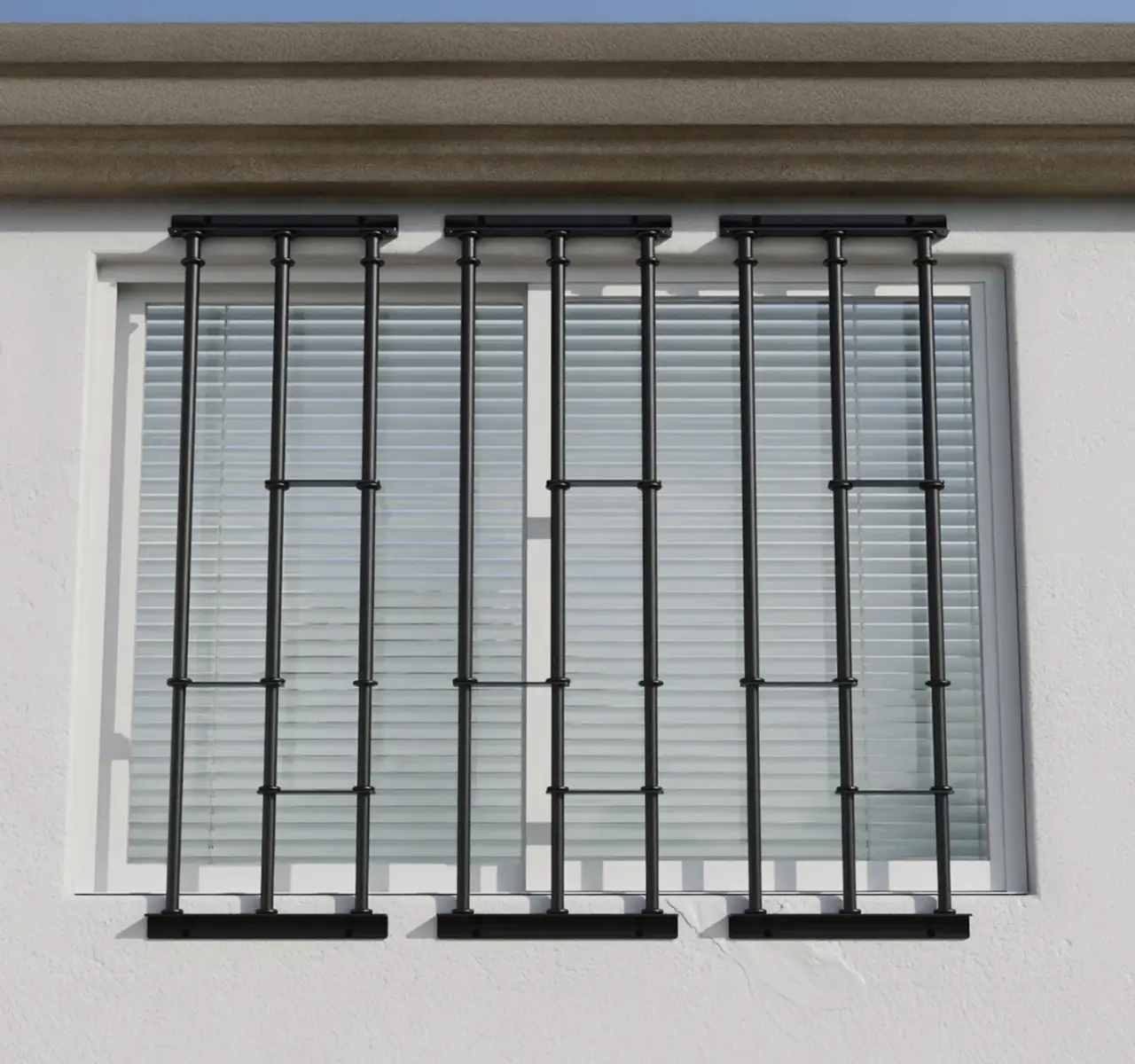 Model B installed on exterior masonry wall